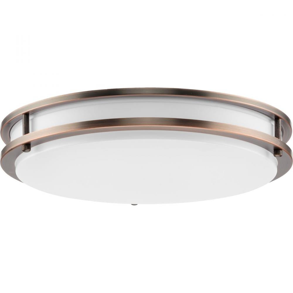 Abide Collection 5-CCT Integrated LED Urban Bronze Contemporary 14" Medium Flush Mount Light by Progress