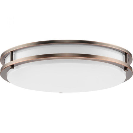 Abide Collection 5-CCT Integrated LED Urban Bronze Contemporary 14" Medium Flush Mount Light by Progress