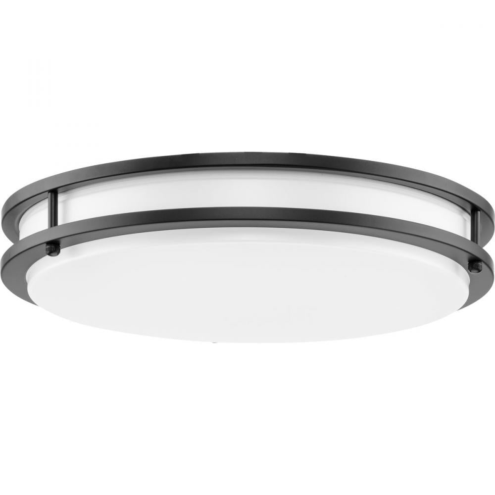 Abide Collection 5-CCT Integrated LED Matte Black Contemporary 14" Medium Flush Mount Light by Progress