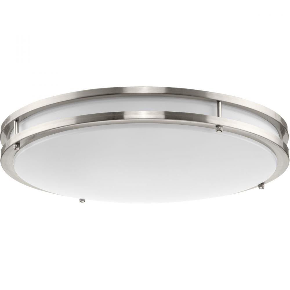 Abide Collection 5-CCT Integrated LED Brushed Nickel Contemporary 17.7" Large Flush Mount Light by Progress