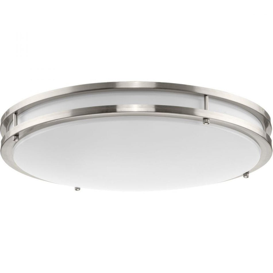 Abide Collection 5-CCT Integrated LED Brushed Nickel Contemporary 17.7" Large Flush Mount Light by Progress