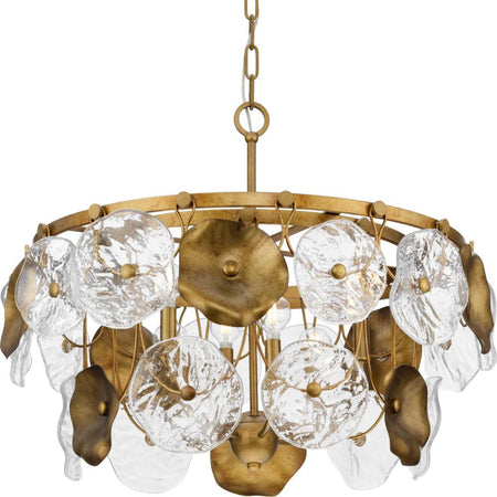 Loretta Collection Six-Light Gold Ombre Transitional Chandelier by Progress