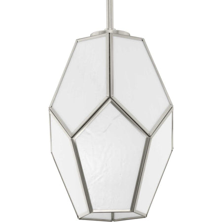 Latham Collection One-Light Brushed Nickel Contemporary Pendant by Progress