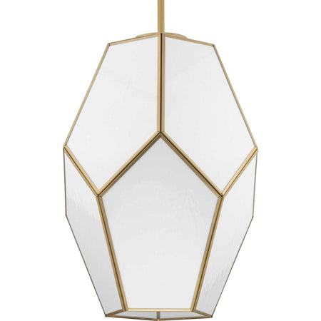 Latham Collection One-Light Vintage Brass Contemporary Pendant by Progress