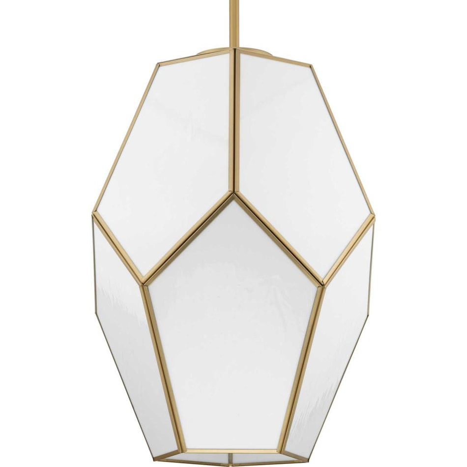 Latham Collection One-Light Vintage Brass Contemporary Pendant by Progress