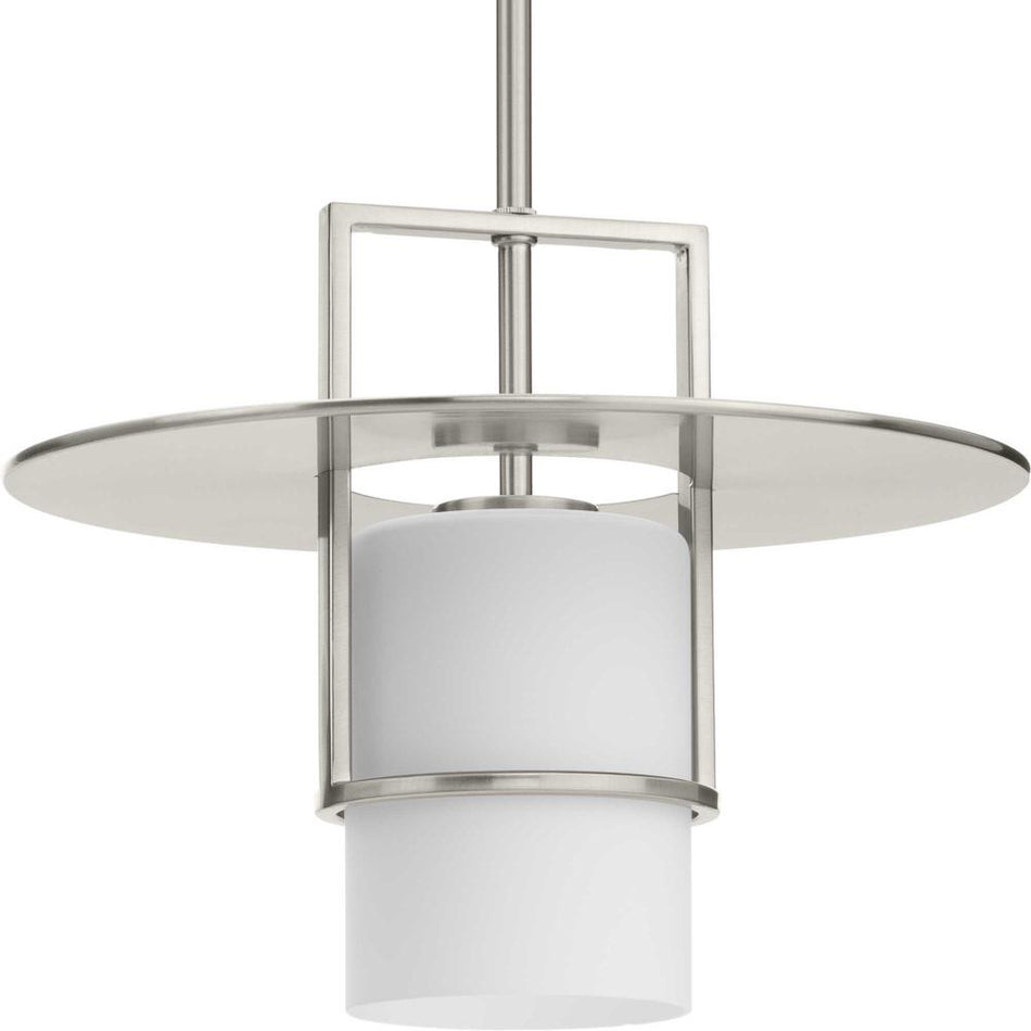 Mystic Collection One-Light Brushed Nickel Contemporary Pendant by Progress