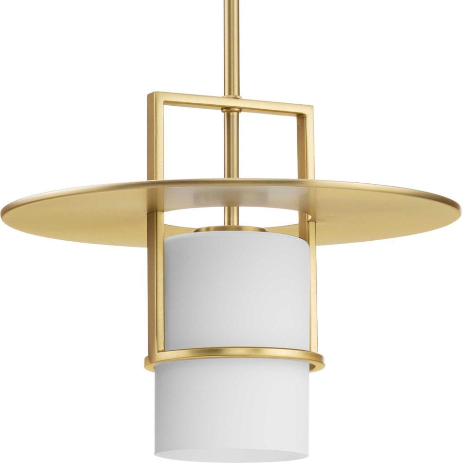 Mystic Collection One-Light Brushed Bronze Contemporary Pendant by Progress