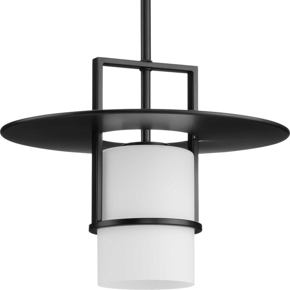 Mystic Collection One-Light Matte Black Contemporary Pendant by Progress