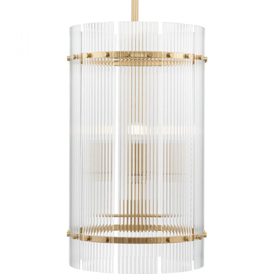 Seville Collection 4-Light Soft Gold Contemporary Foyer Light by Progress