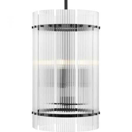 Seville Collection 4-Light Matte Black Contemporary Foyer Light by Progress