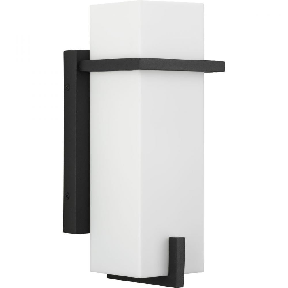 Antrim Collection One-Light Black Modern Small Outdoor Wall Lantern by Progress