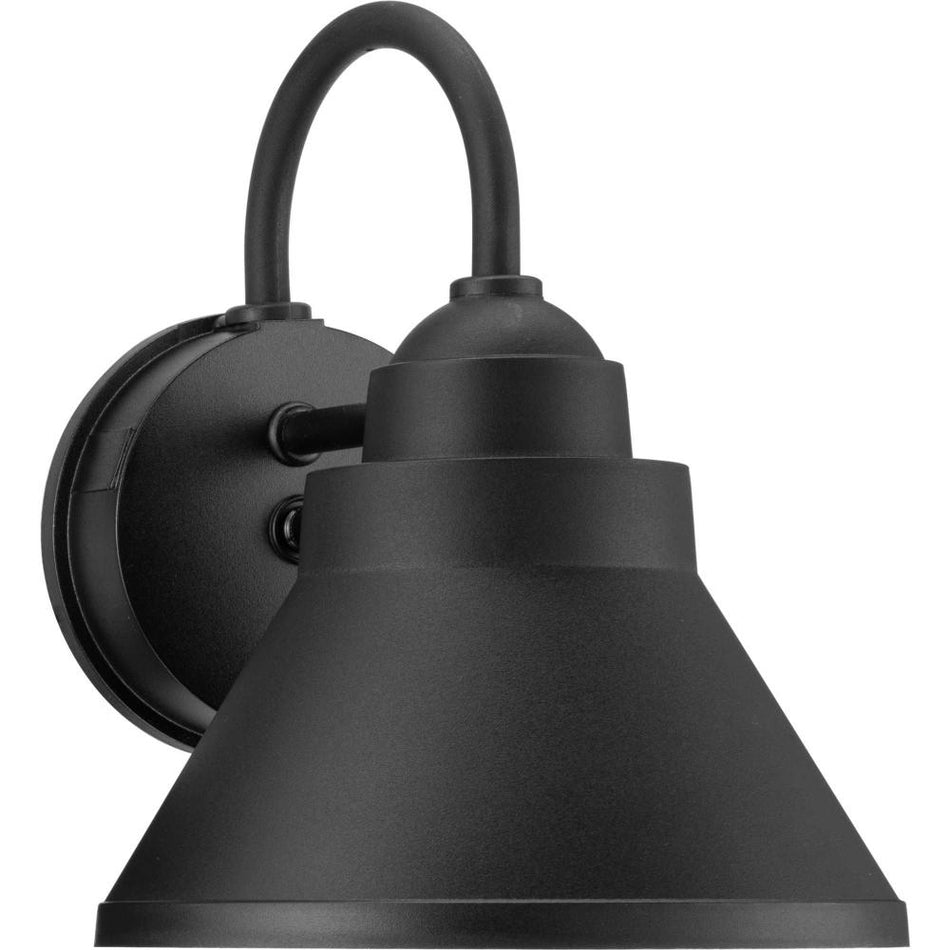 Bayside Collection One-Light Non-Metallic Black Outdoor Wall Lantern by Progress