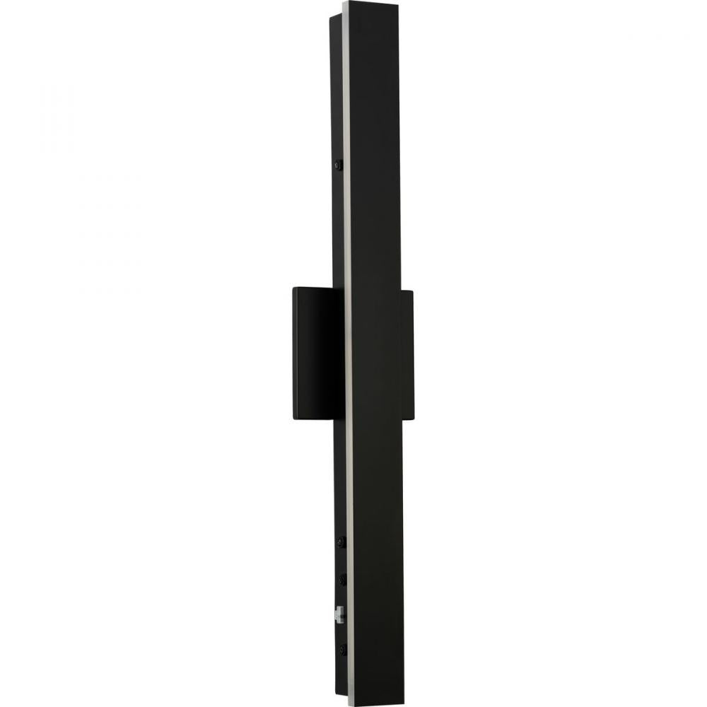 Z-2040 Collection LED Matte Black Contemporary Medium Outdoor Wall Light by Progress