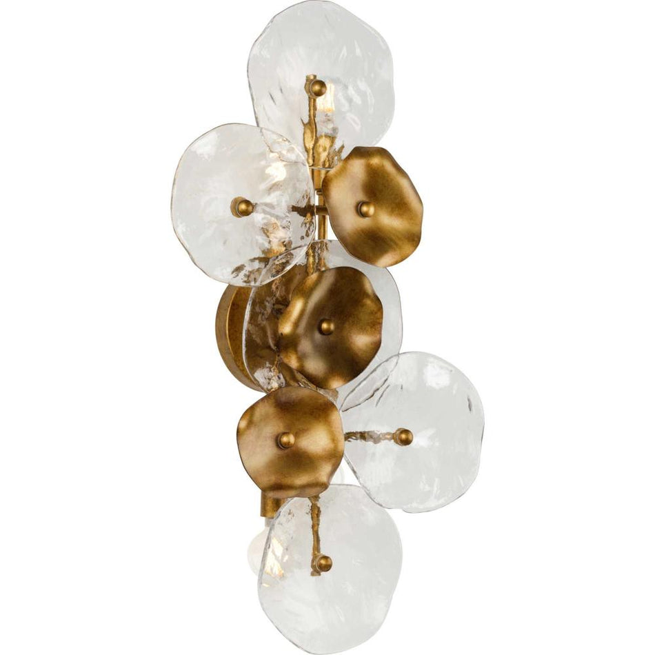 Loretta Collection Four-Light Gold Ombre Transitional Wall Sconce by Progress