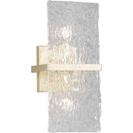 Chevall Collection Two-Light Gilded Silver Modern Organic Wall Sconce by Progress