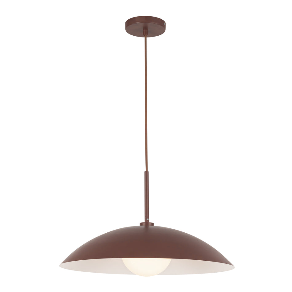 Regent 19-in Burgundy Socket Pendant by KUZCO
