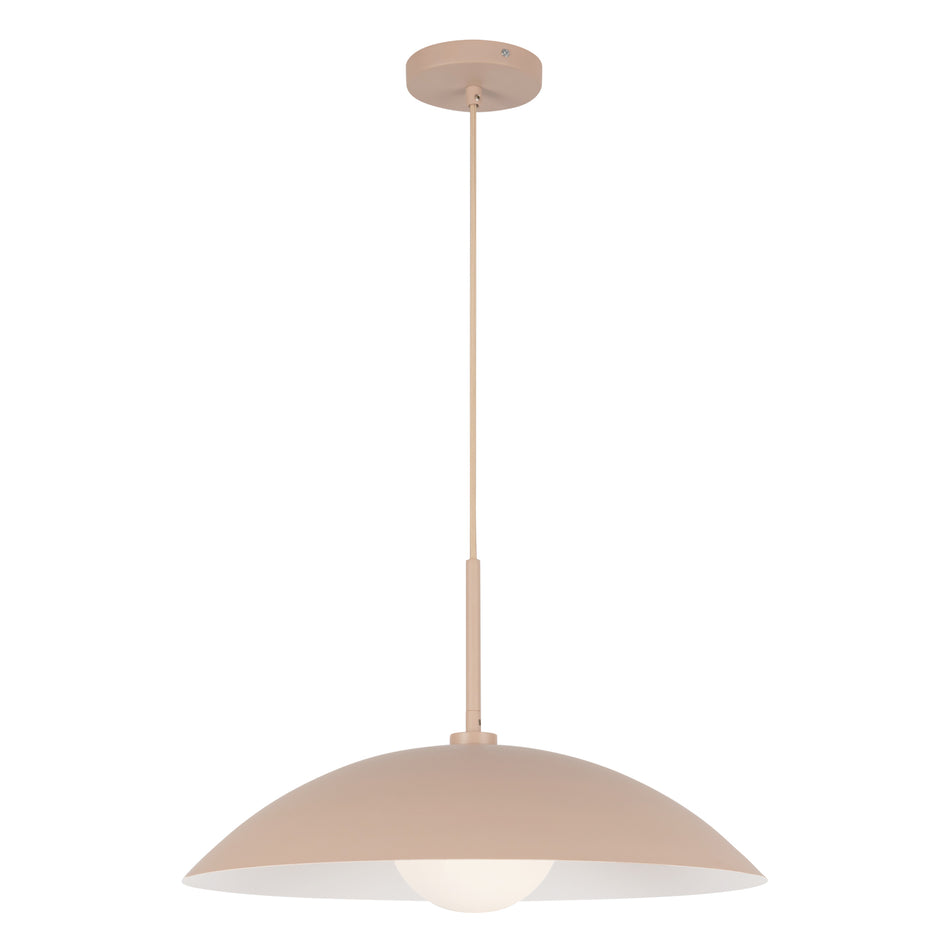 Regent 19-in Peach Socket Pendant by KUZCO