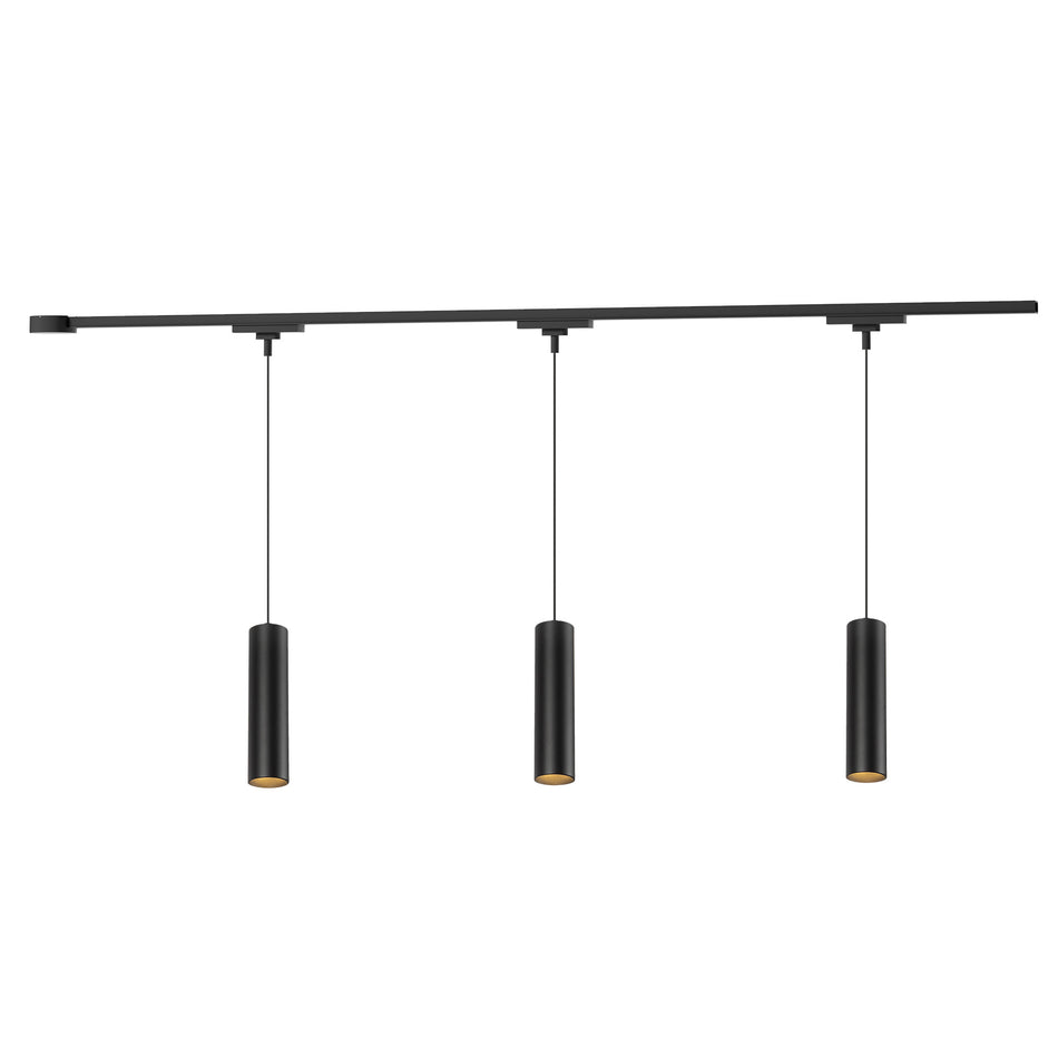 Remuda 81-in Black dimmable LED Trilo Ceiling Kit