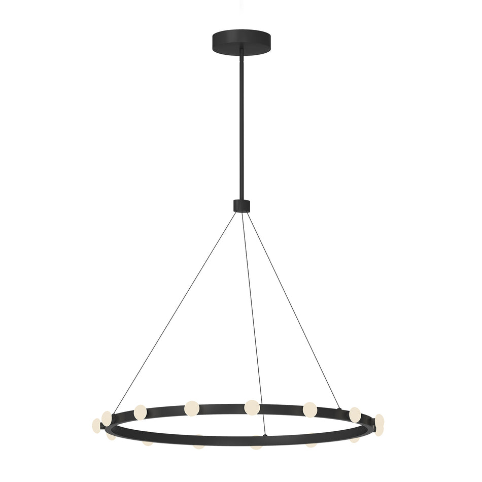 Rezz 28-in Black LED Pendant