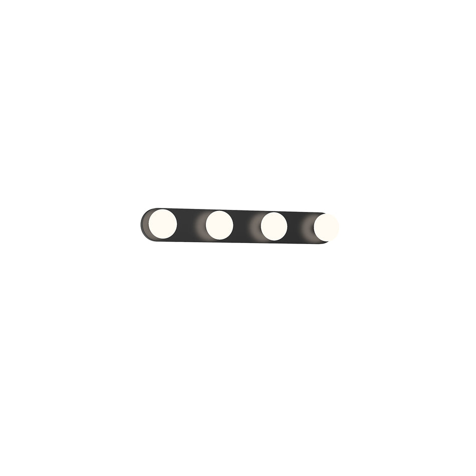 Rezz 16-in Black LED Vanity by KUZCO