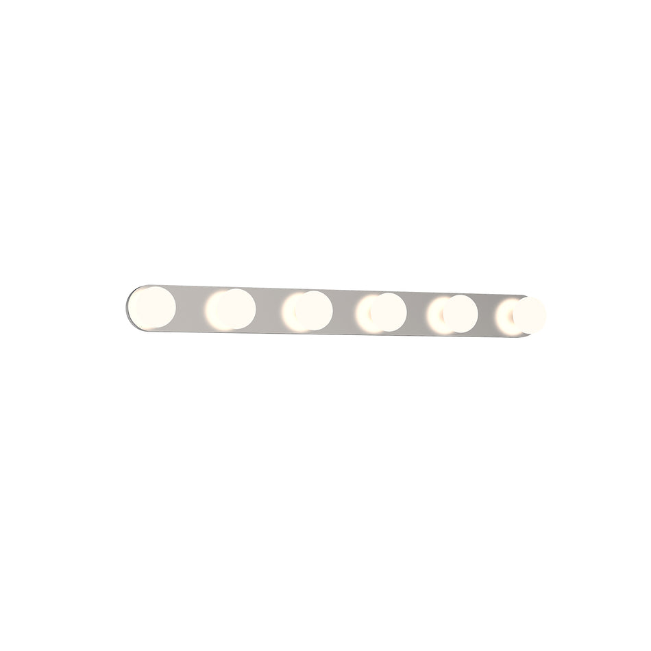 Rezz 25-in Brushed Nickel LED Vanity by KUZCO