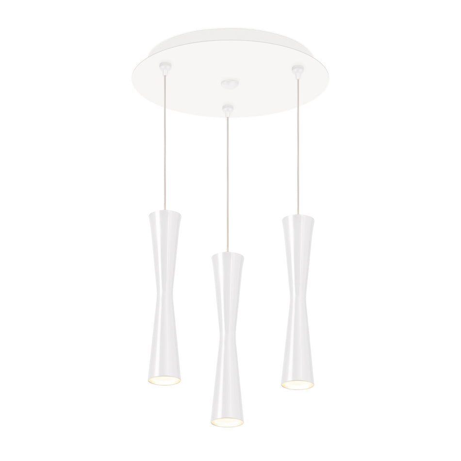 Robson 11-in White 3-Light Multi Pendant