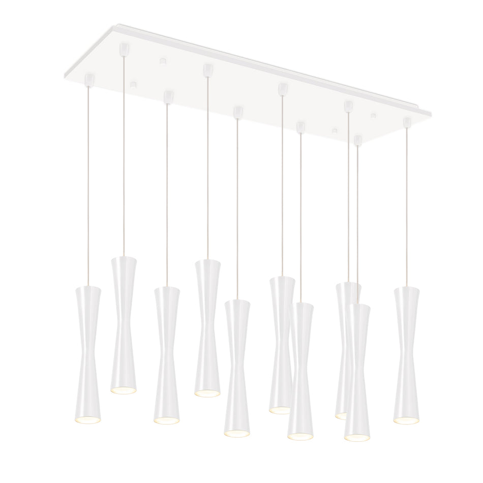 Robson 27-in White 10-Light Multi Pendant