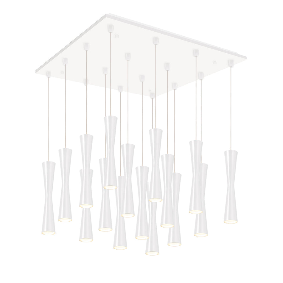 Robson 19-in White 16-Light Multi Pendant
