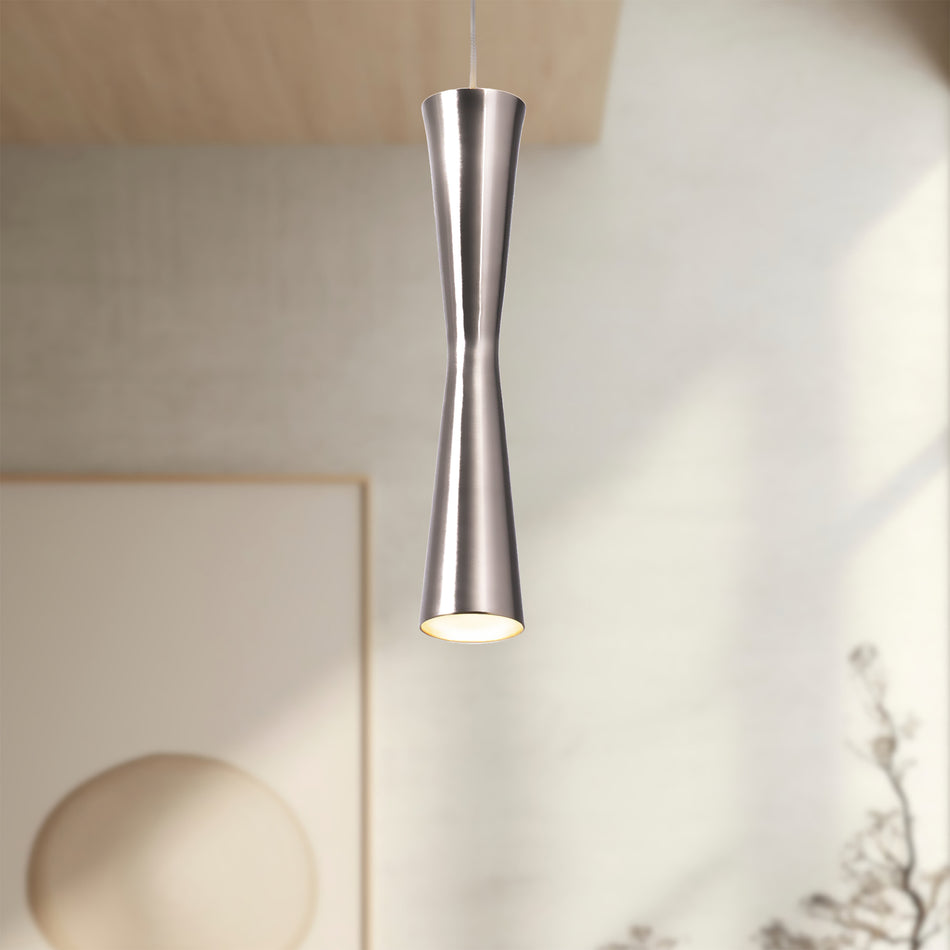 Robson 12-in Chrome LED Pendant by KUZCO