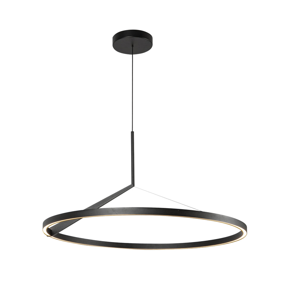 Roda 31-in Black LED Pendant by KUZCO