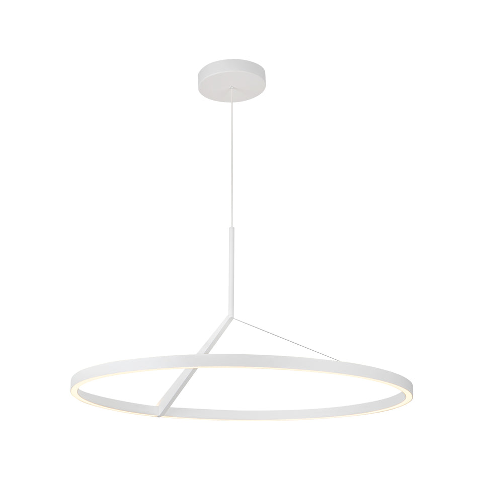 Roda 31-in White LED Pendant by KUZCO
