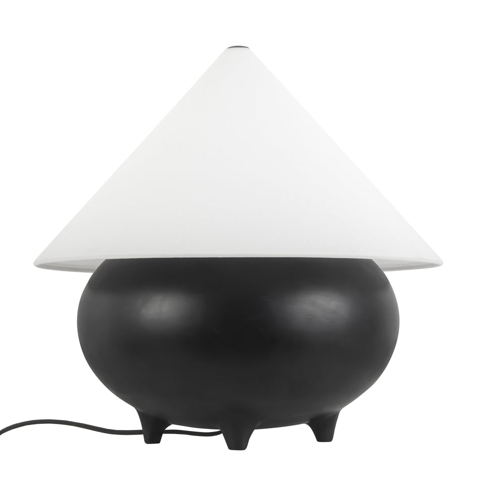 Rowan 17-in Black Table Lamp