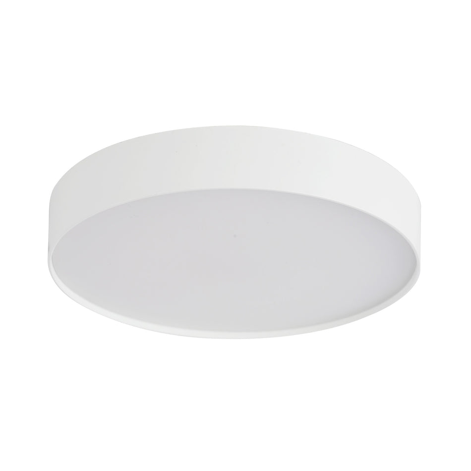 Rynn 5-in White dimmable LED Flush Mount