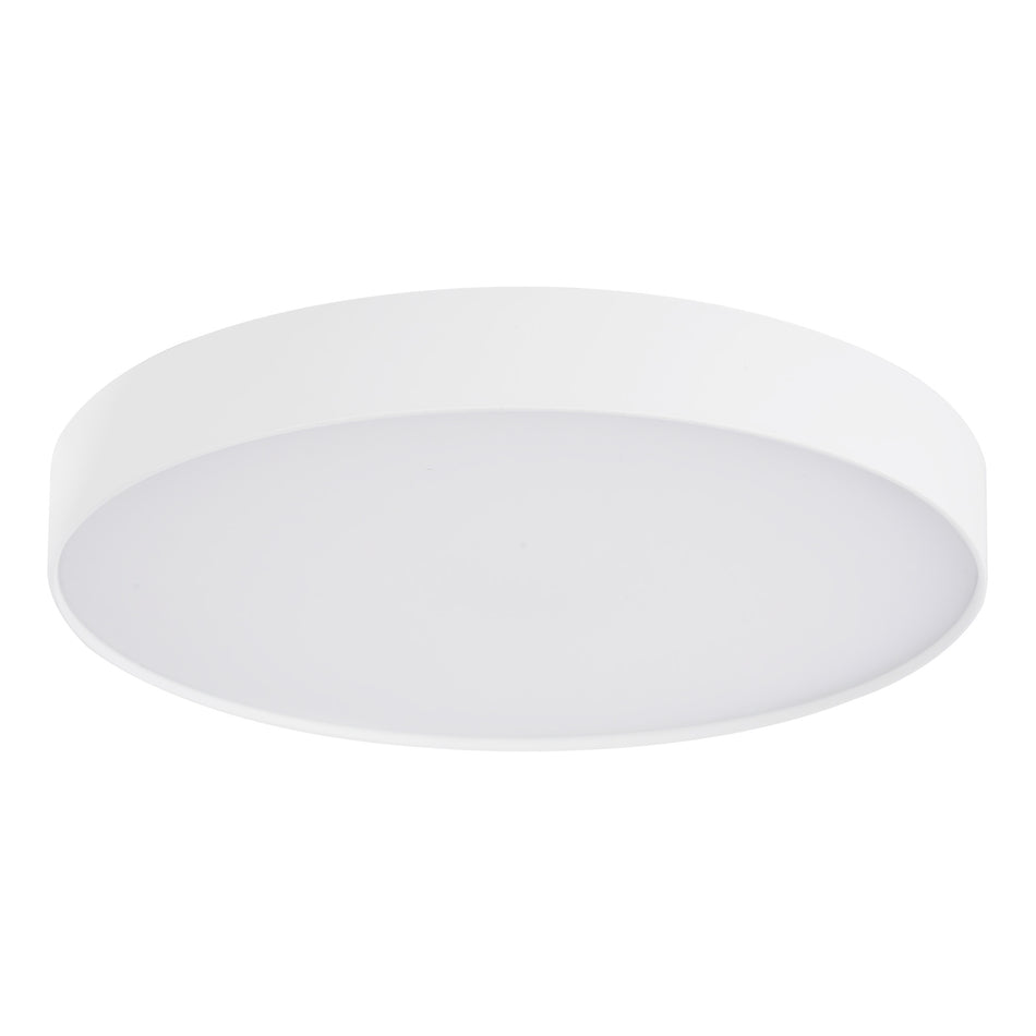 Rynn 7-in White dimmable LED Flush Mount