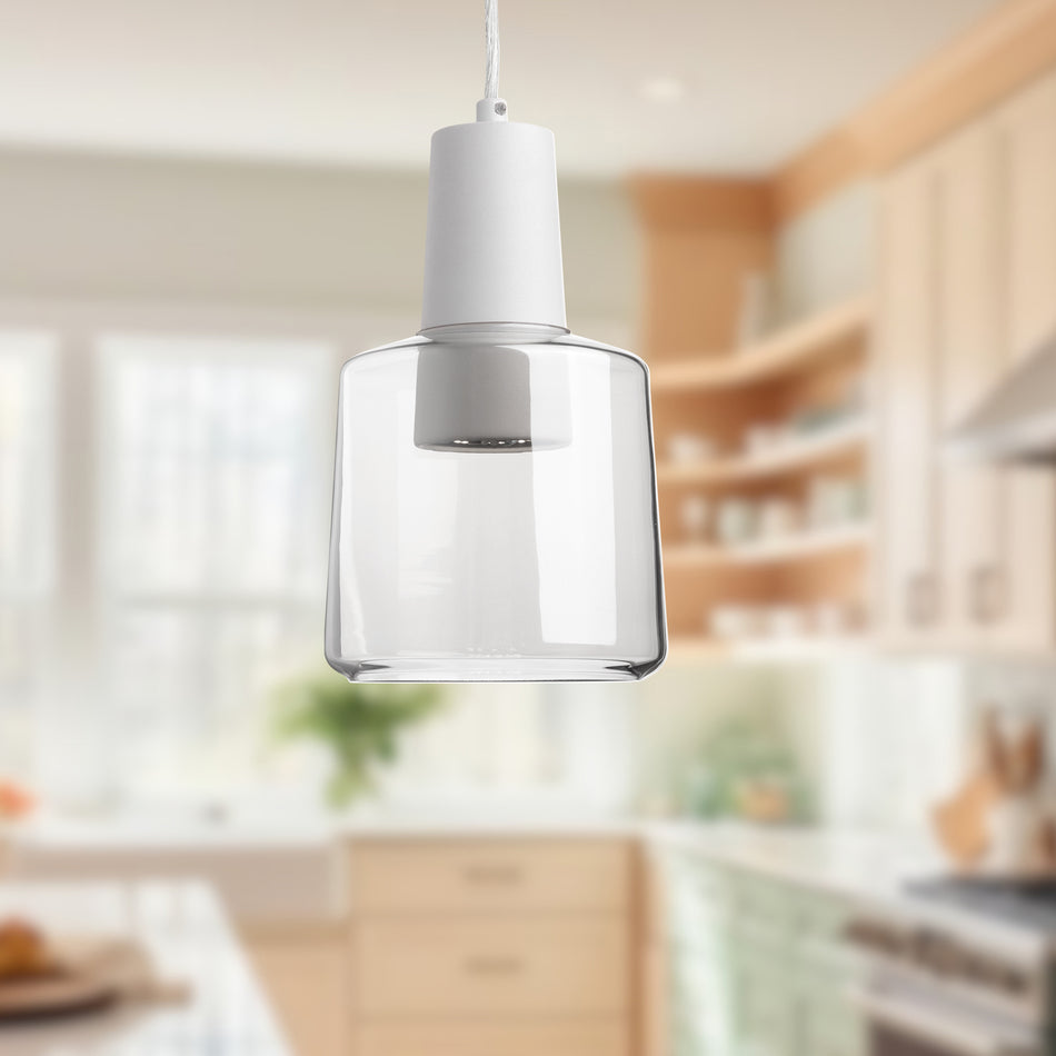 Samson 6-in Clear LED Pendant by KUZCO