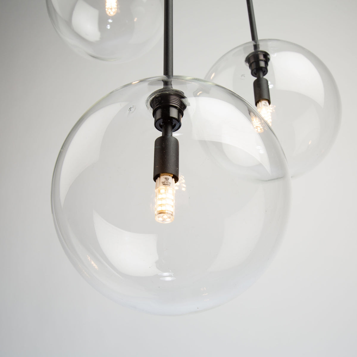Pinpoint 3 Light Pendant Black
