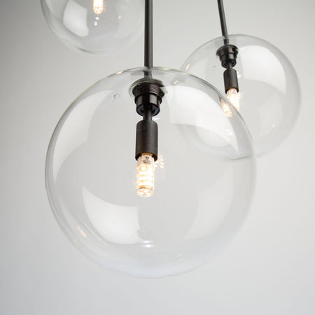 Pinpoint 3 Light Pendant Black