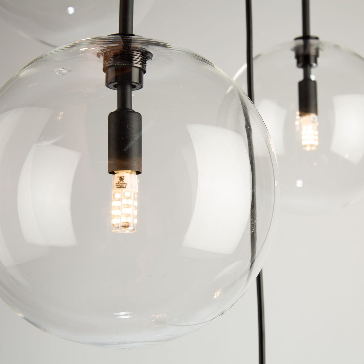 Pinpoint 5 Light Pendant Black