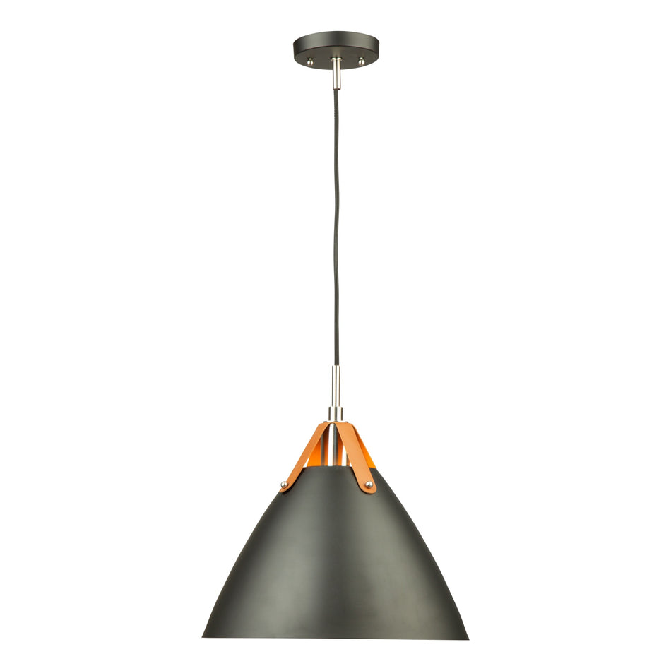 Tote 1 Light Pendant Black