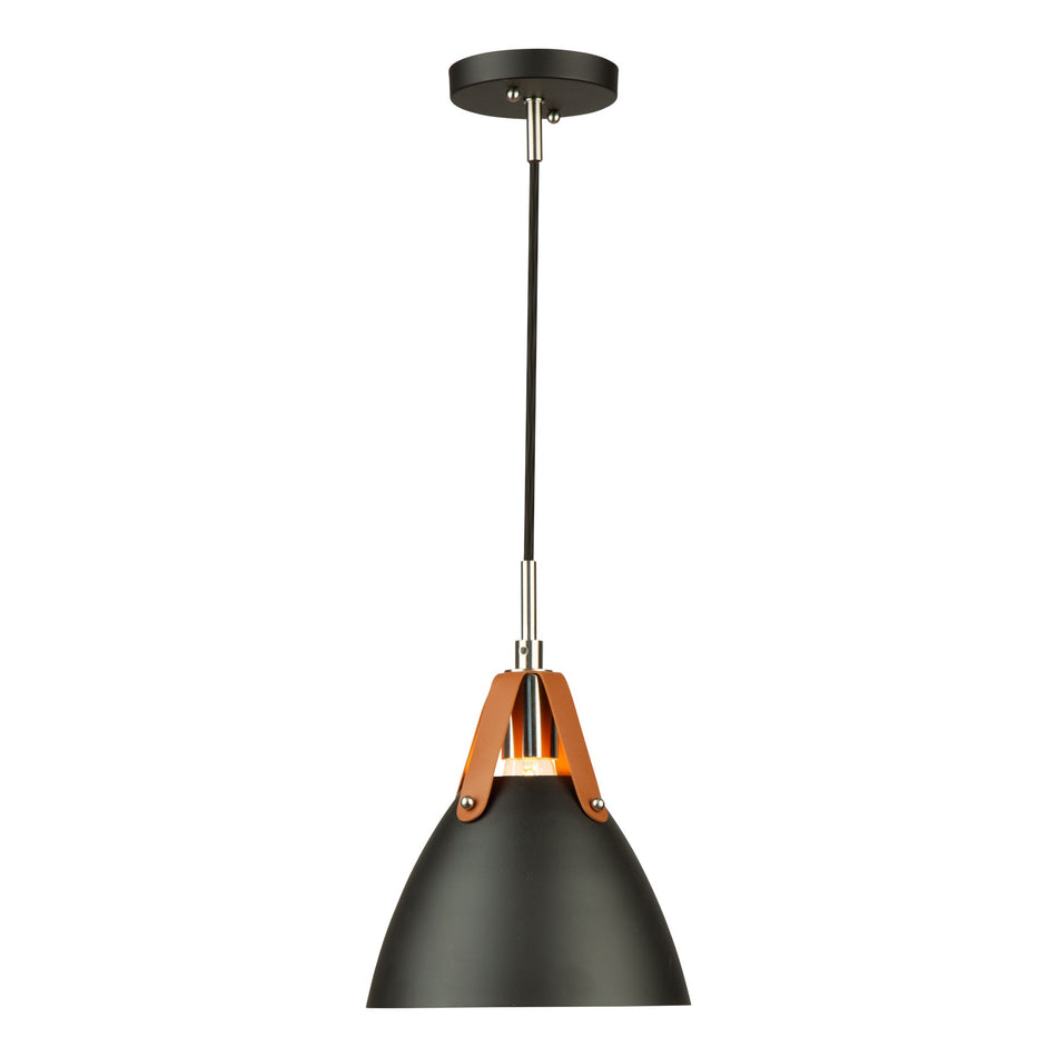 Tote 1 Light Pendant Black