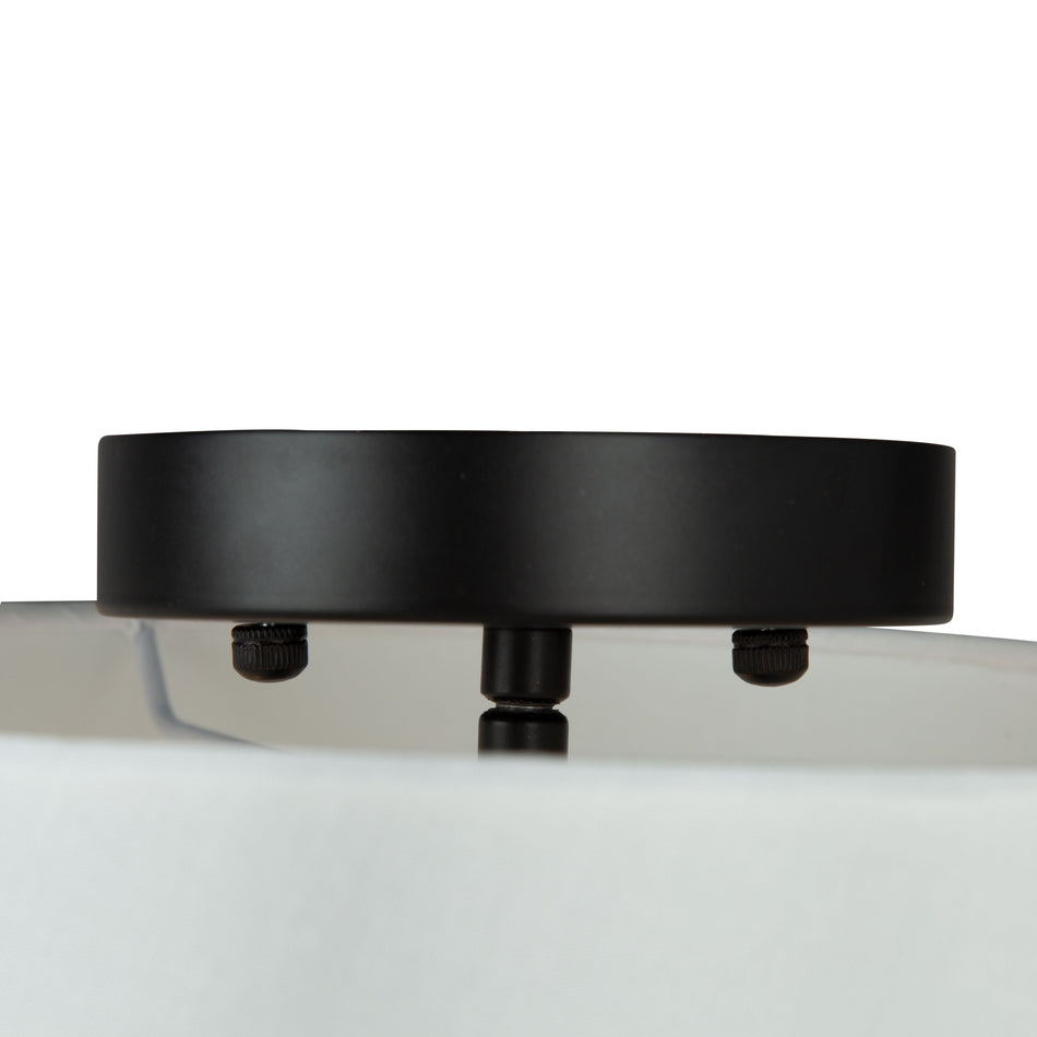 Rhythm 3 Light Semi-Flush Mount Black