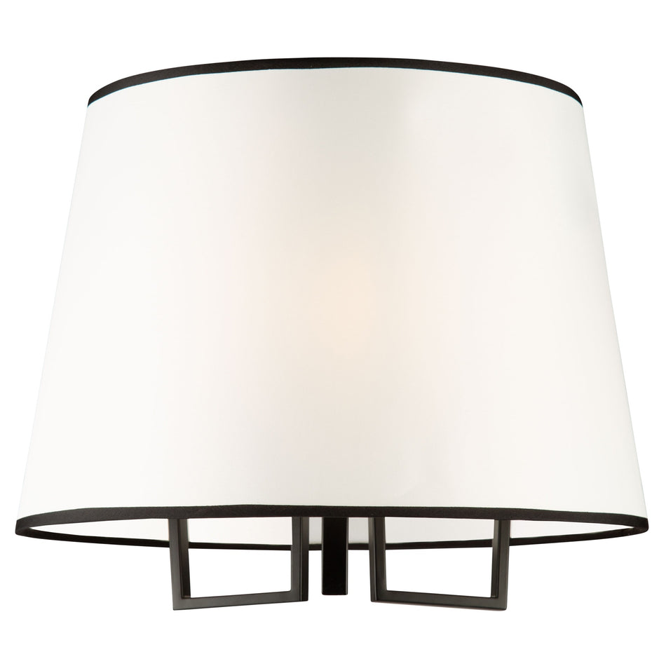Coco 3 Light Semi-Flush Mount Black and Gold