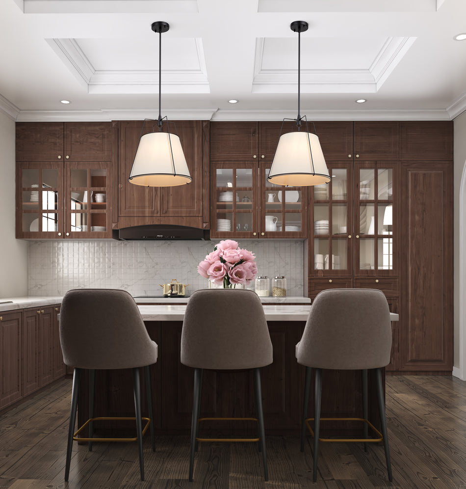 Pullman Collection 3-Light Pendant Black