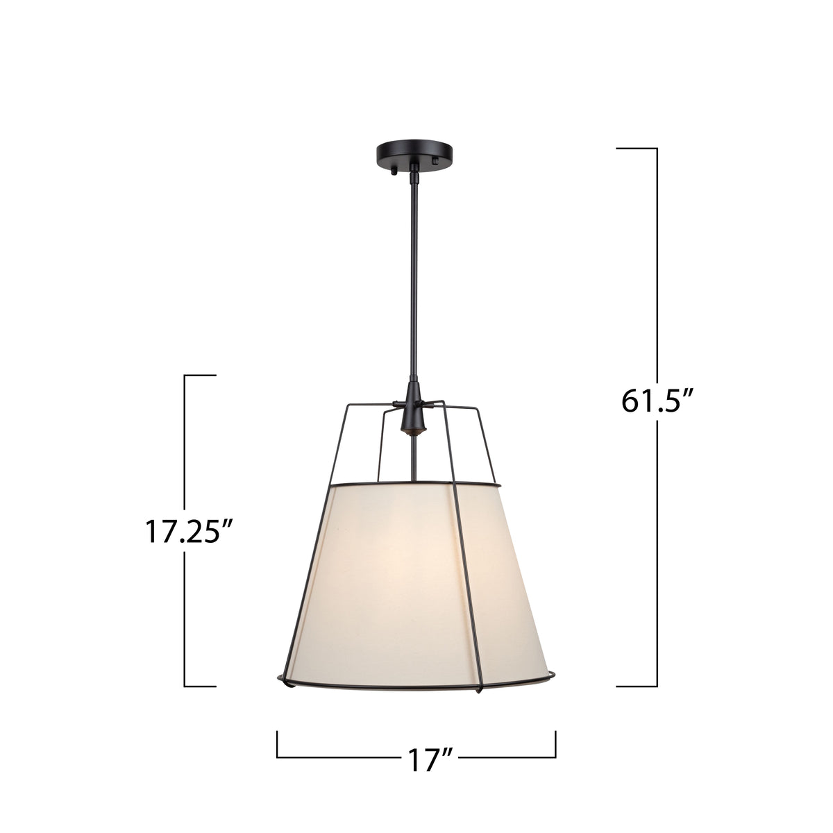 Pullman Collection 3-Light Pendant Black