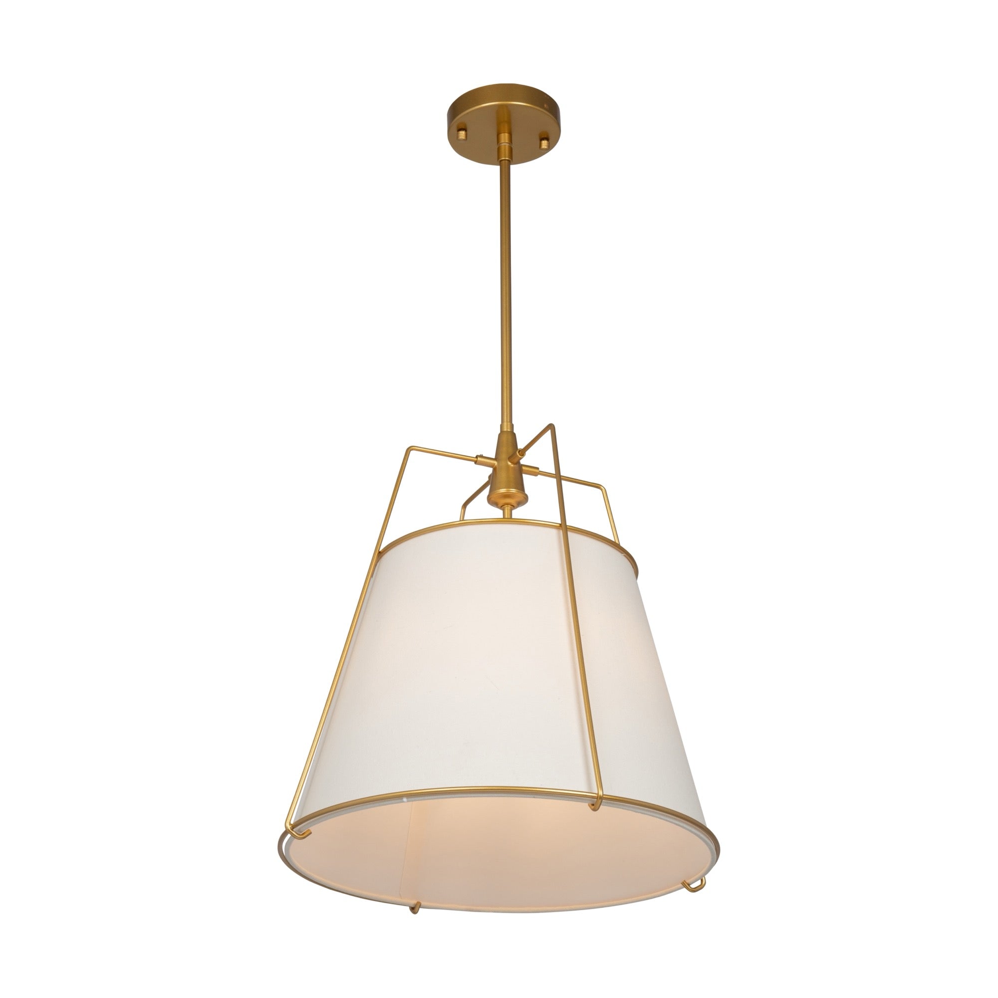 Pullman Collection 3-Light Pendant Brass