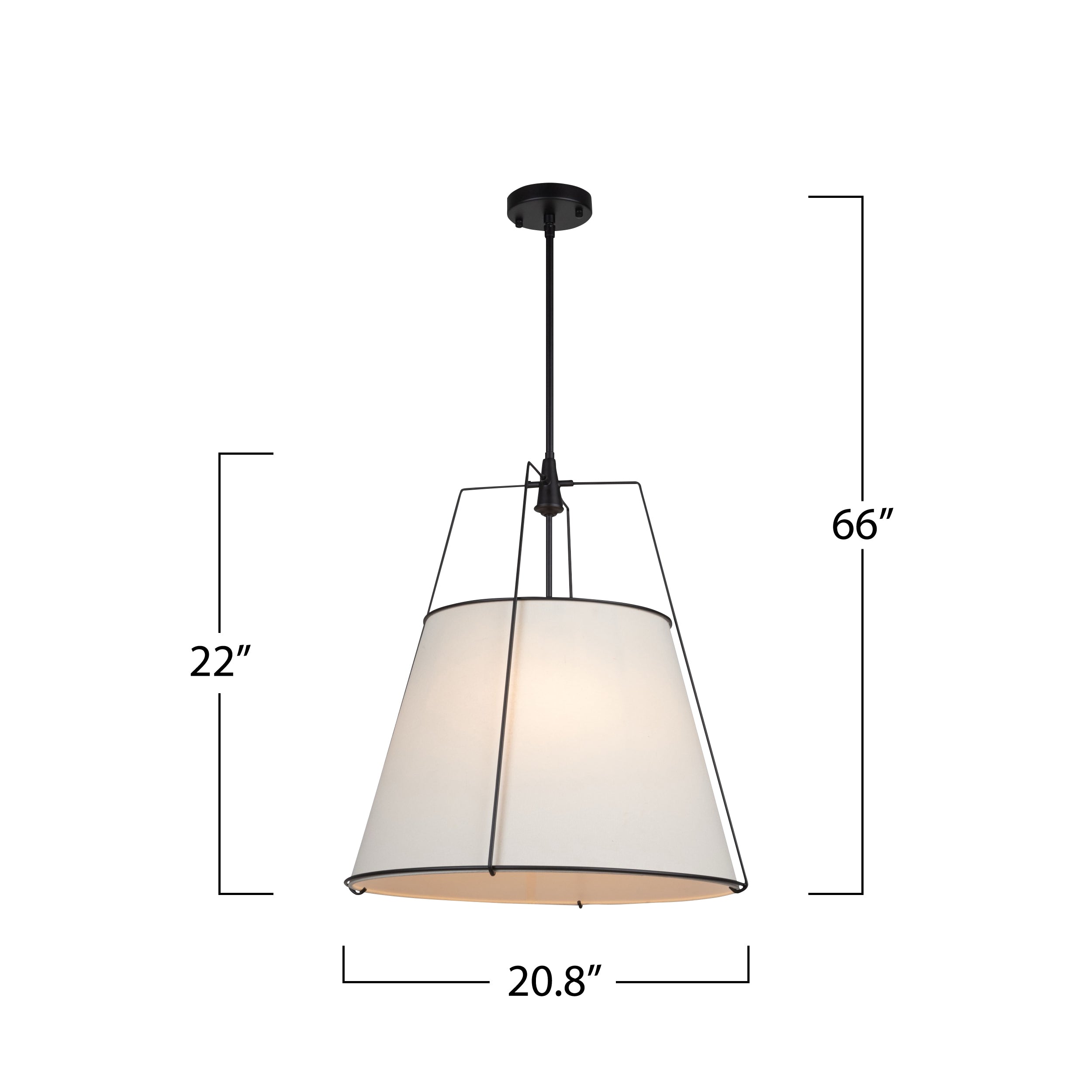Pullman Collection 4-Light Pendant Black