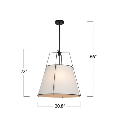 Pullman Collection 4-Light Pendant Black