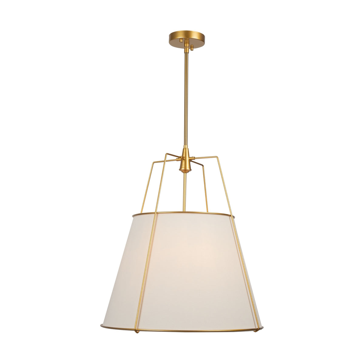 Pullman Collection 4-Light Pendant Brass
