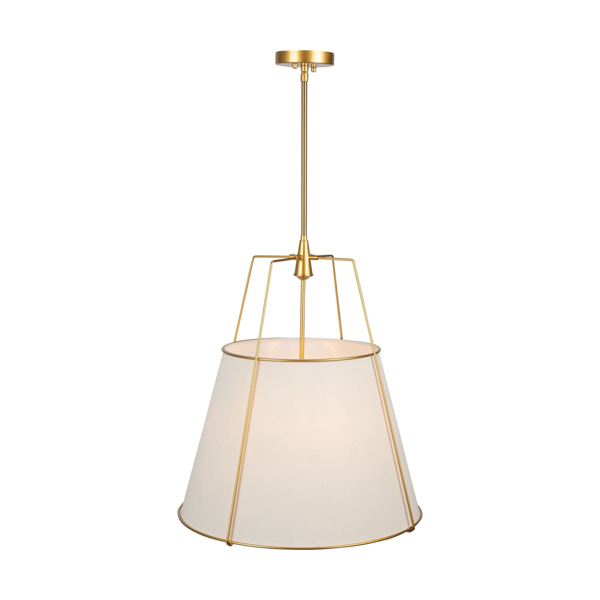 Pullman Collection 4-Light Pendant Brass