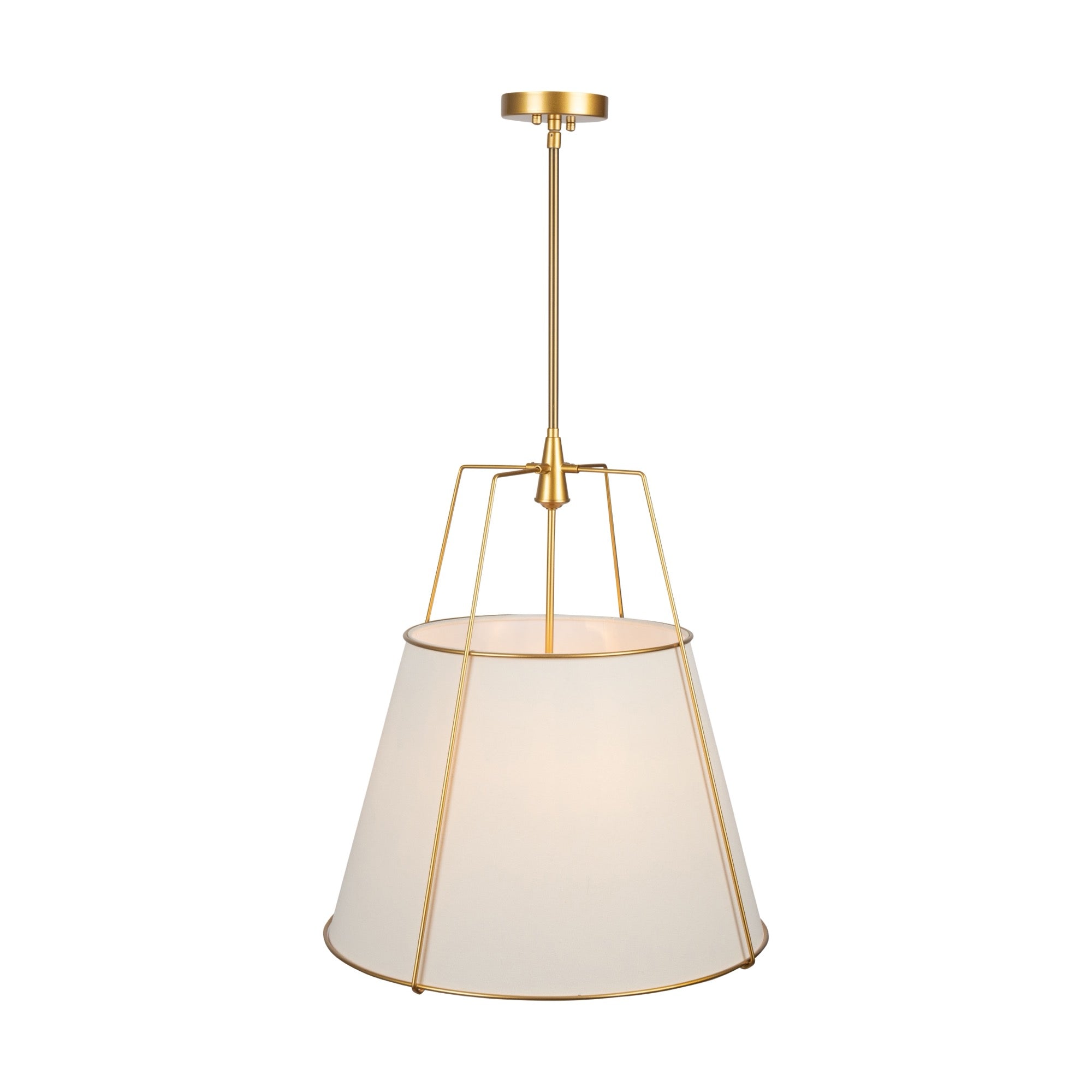 Pullman Collection 4-Light Pendant Brass